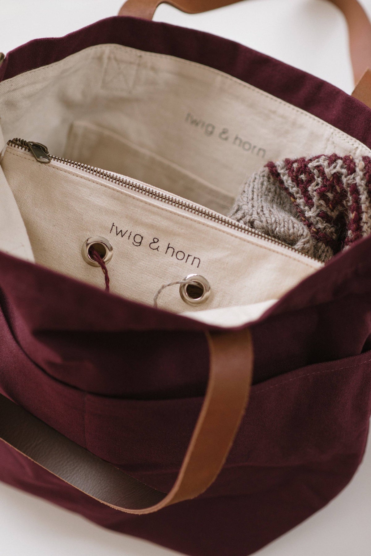 Bolsa para proyectos Snap de Quince & Co.