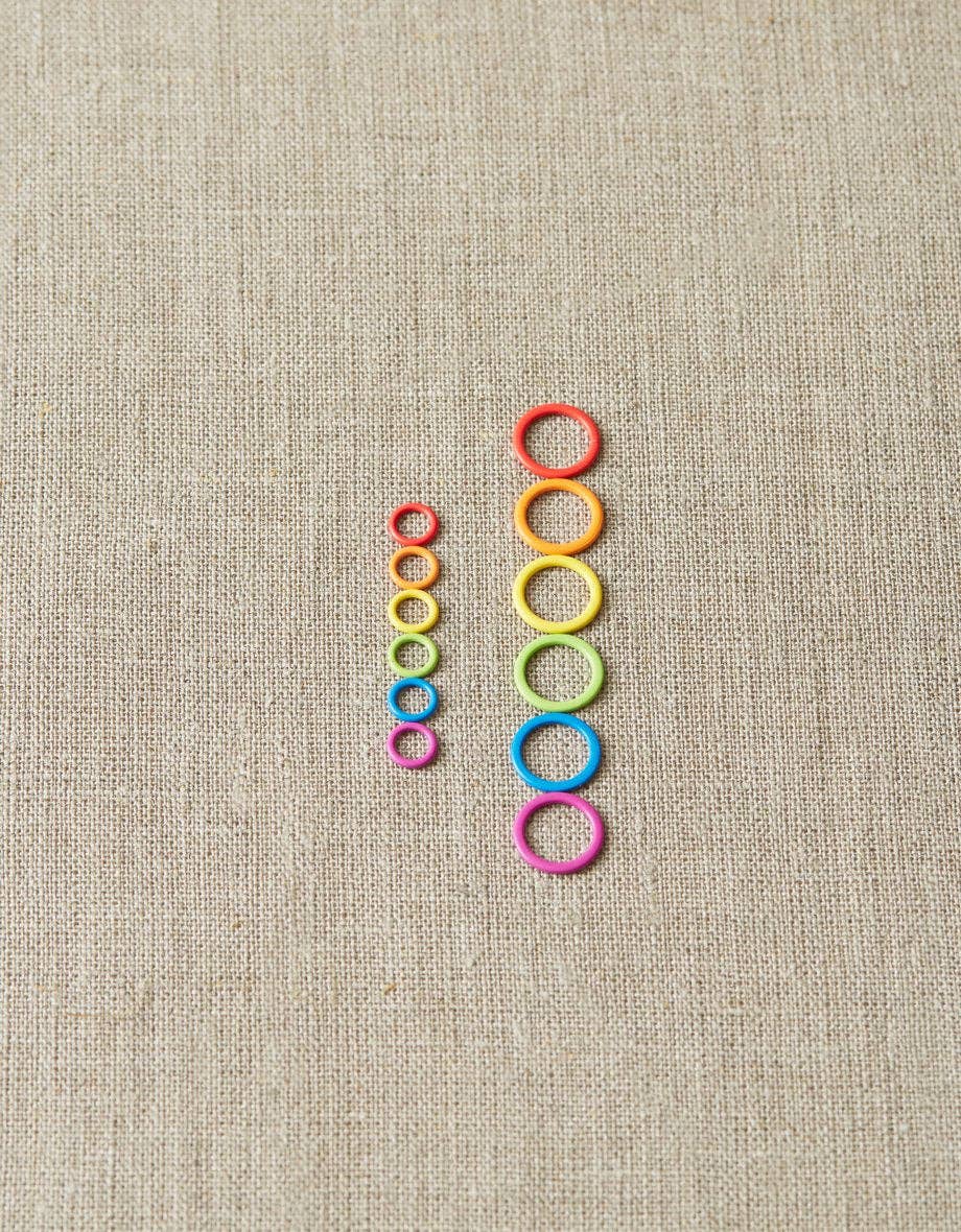 Colorful Ring Stitch Markers by Cocoknits