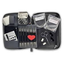 Juego completo de agujas intercambiables FORTƒ 2.0 de ChiaoGoo, blackwood africano y fibra de carbono, 5 in (13 cm)
