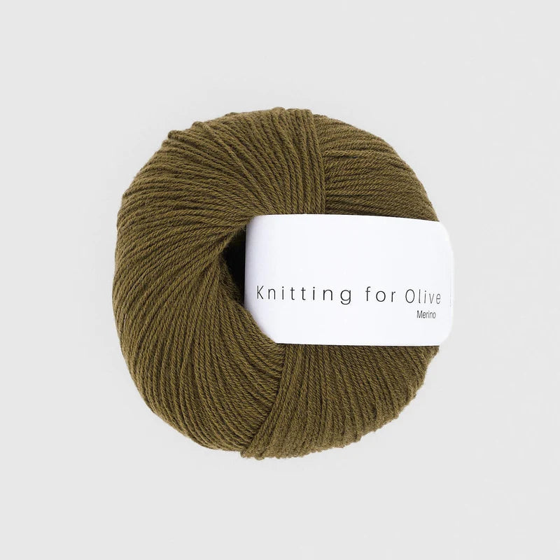 Knitting for Olive - Merino - Fingering Weight, Green Ocher