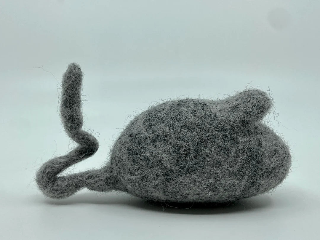Fibres of Life - Felt Cat Mouse Toy