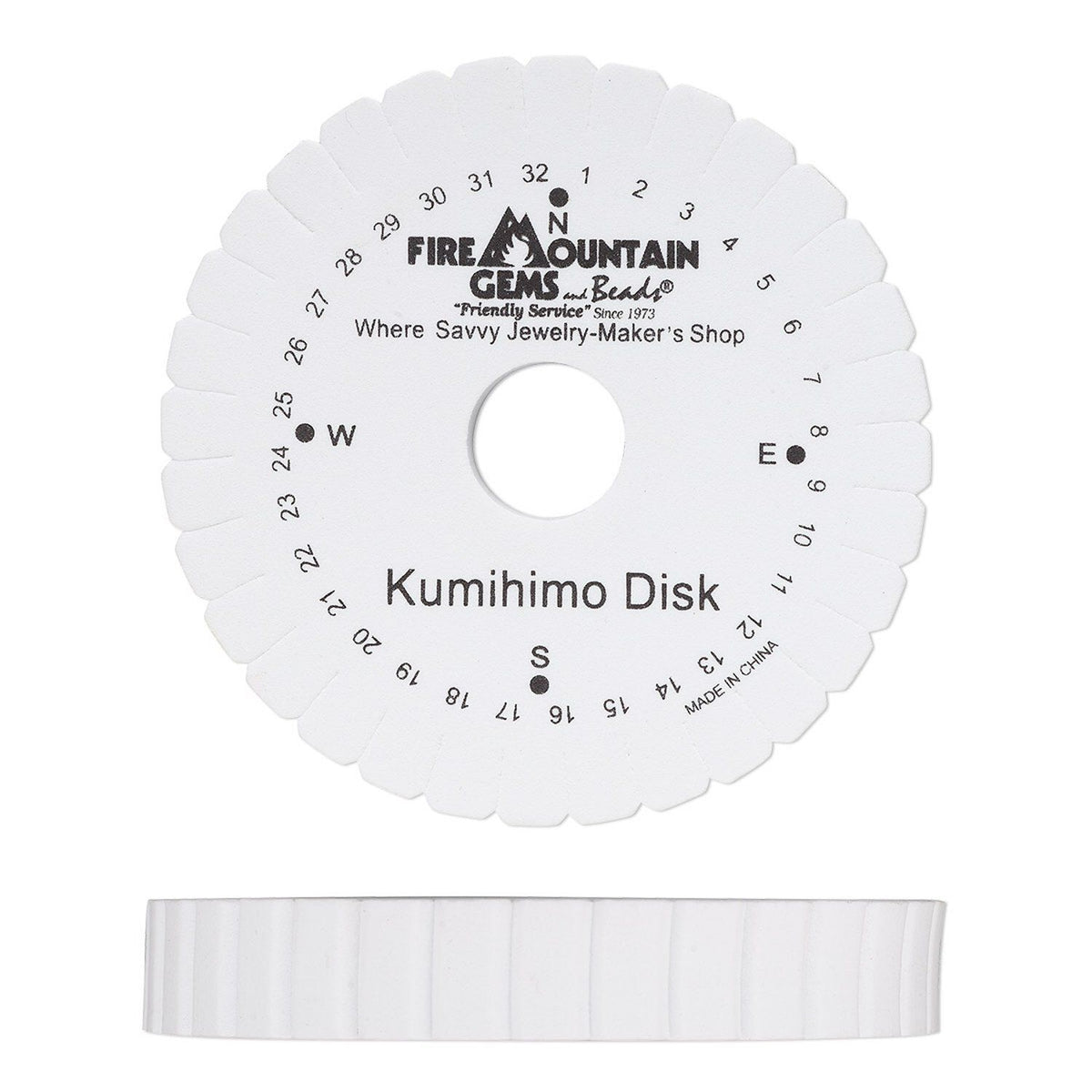 Disco redondo de espuma para kumihimo de Fire Mountain Gems