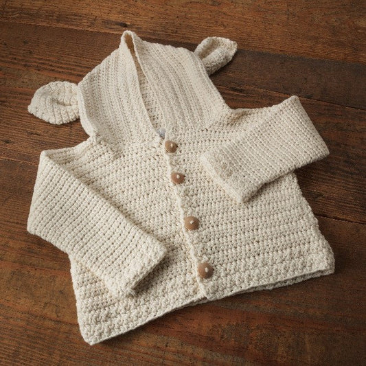 Cardigan Lambs Ear Kit - Crochet