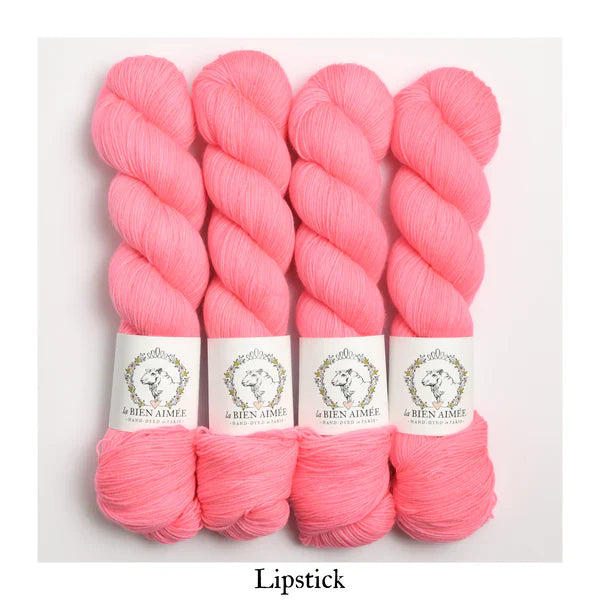 La Bien Aimee - Merino Super Sock, Aimee's Flashy Lipstick