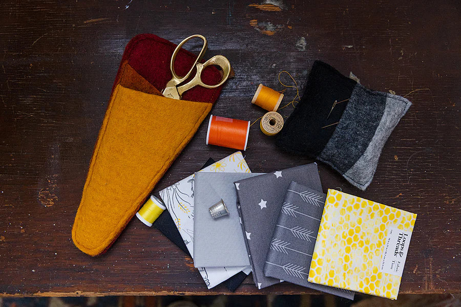 Fibres of Life - Funda para tijeras, Marigold