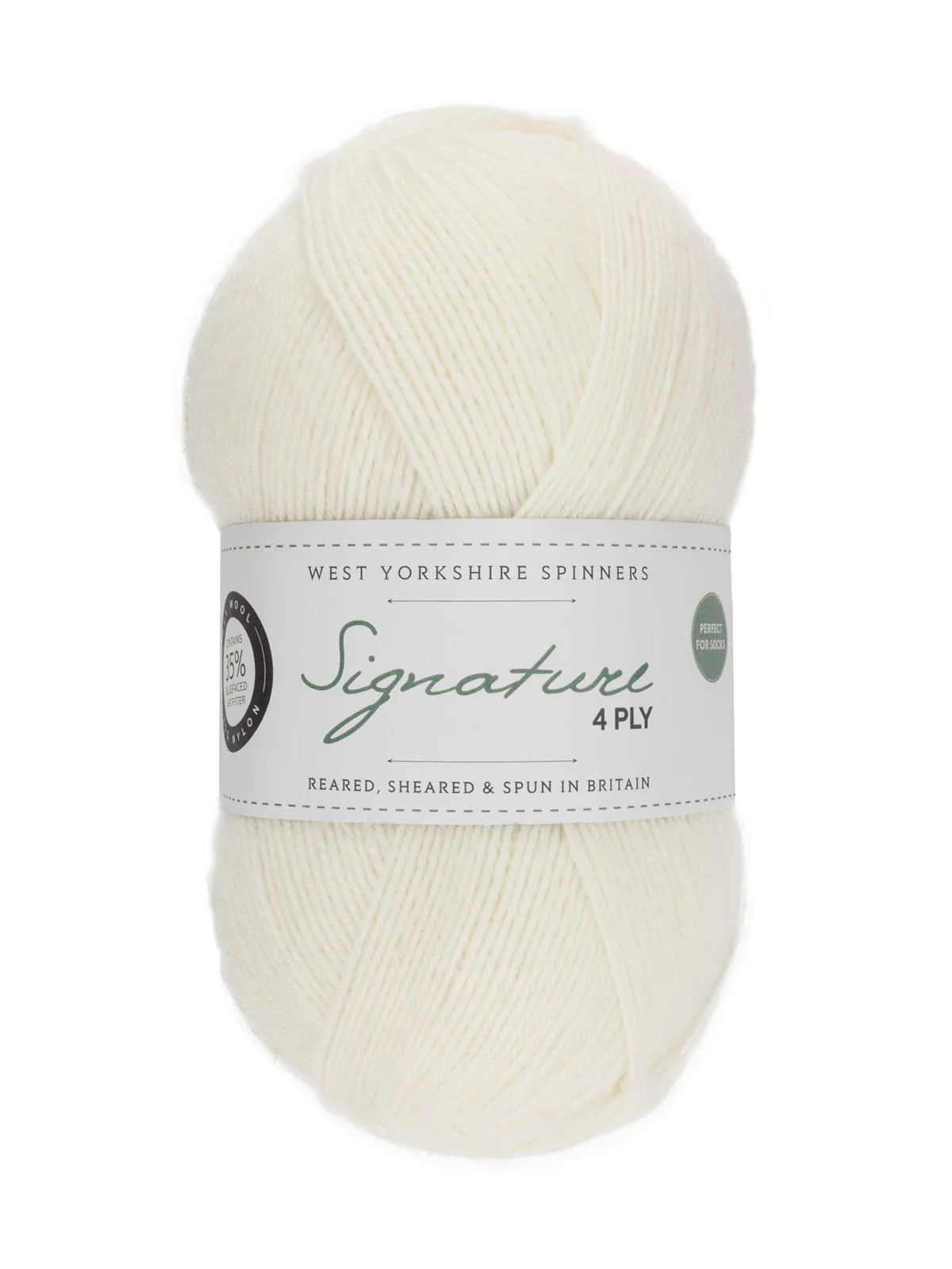 West Yorkshire Spinners Sock Yarn Signature 4ply, Marshmallow