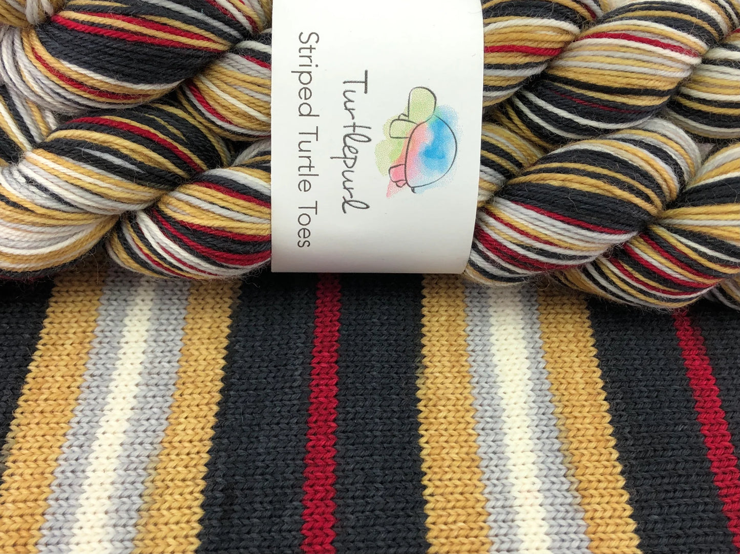 Turtlepurl Striped Turtle Toes