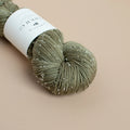 Camellia - White Tweed Fingering, Moss