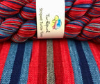 Turtlepurl Striped Turtle Toes, Nautical Sunset
