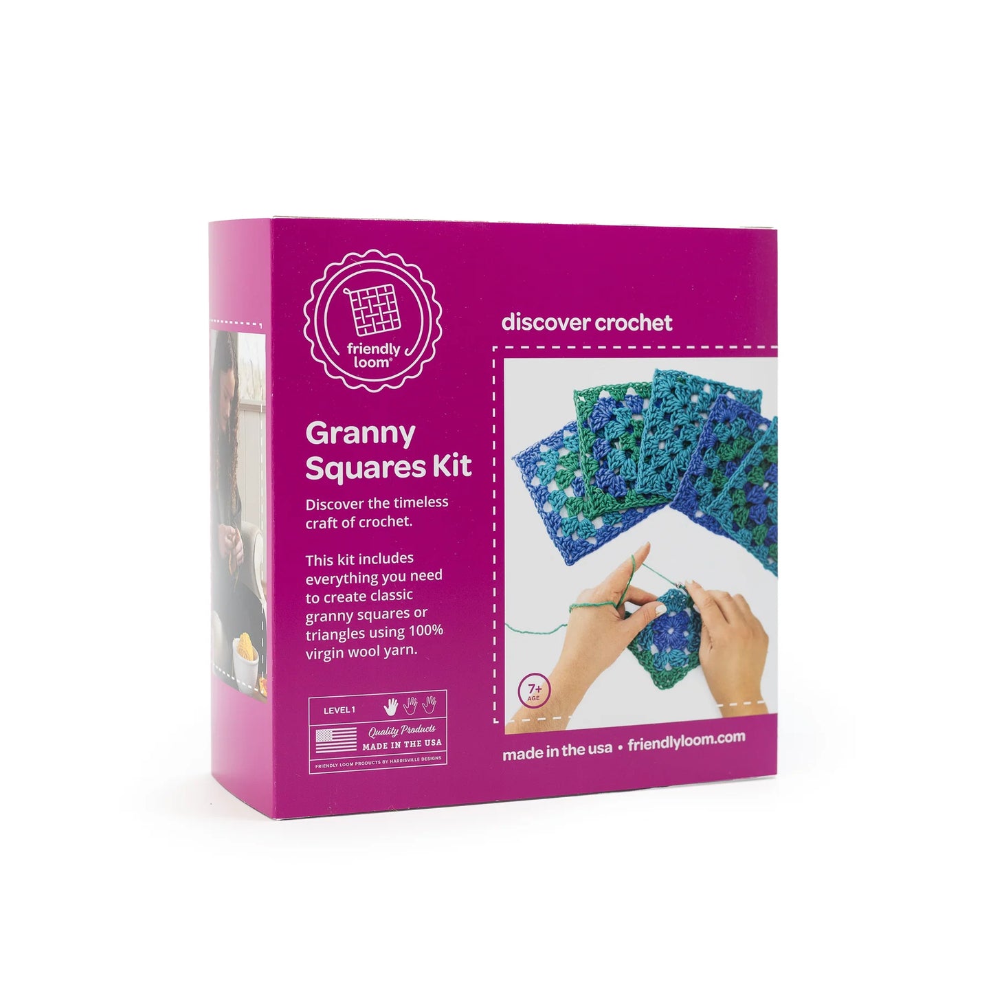 Explore Crochet Kit: Granny Square