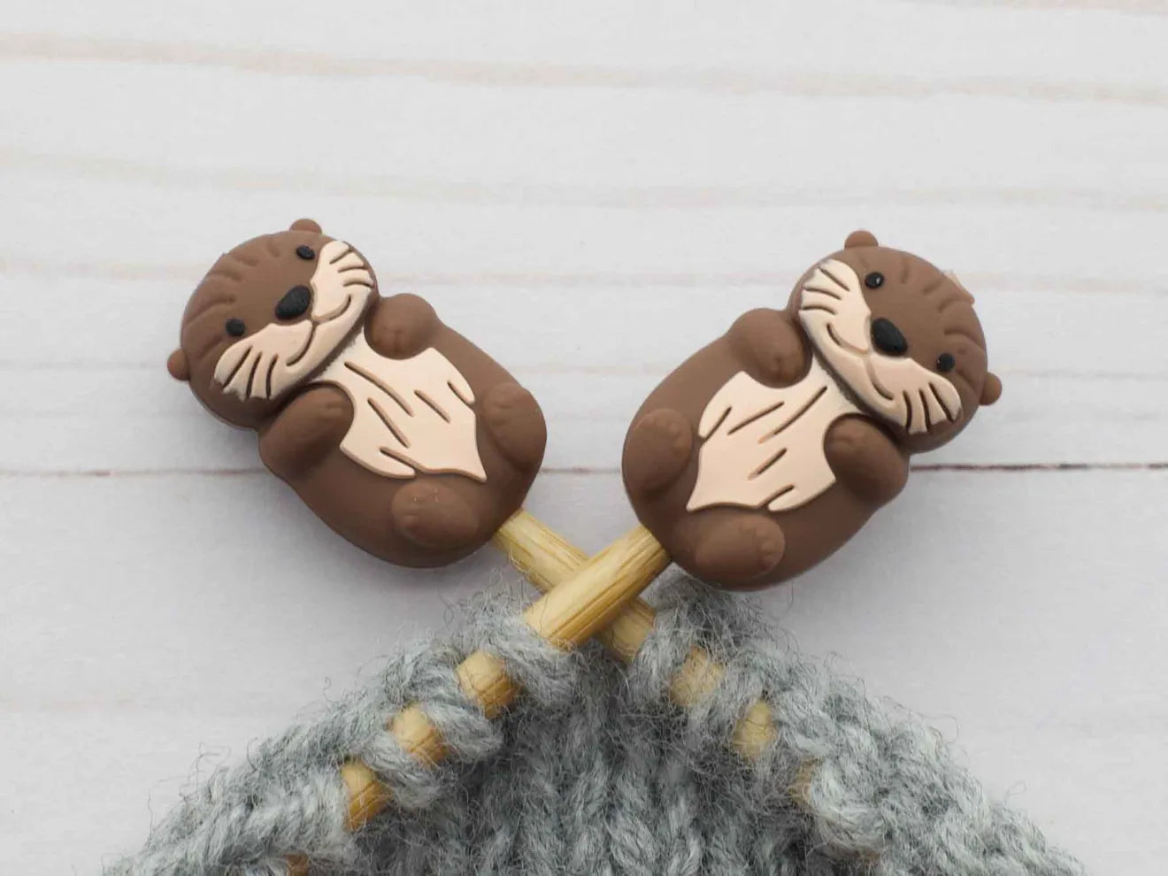 Fox and Pine Stitch Stoppers