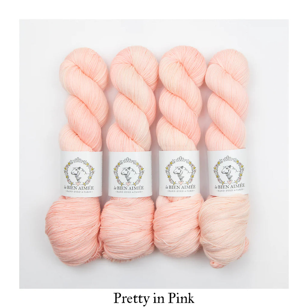 La Bien Aimee - Merino Super Sock, Pretty in Pink