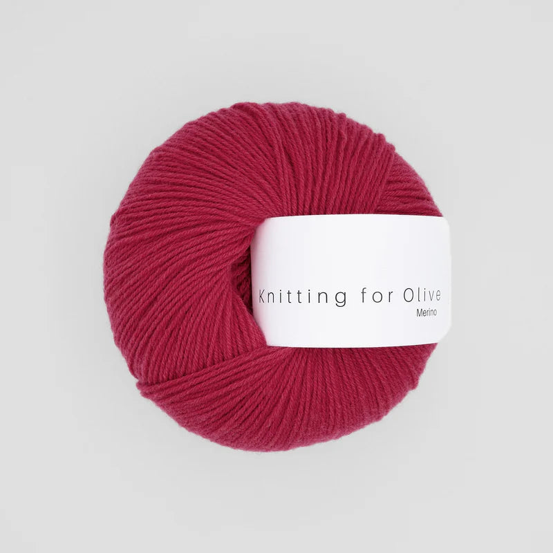 Knitting for Olive - Merino - Fingering Weight, Raspberry Red