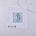 "Sea Horse" - Hand Painted Needlepoint Canvas by HM Nabavian