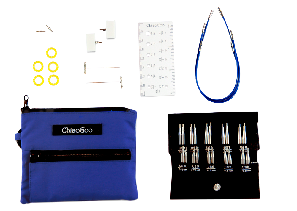 ChiaoGoo TWIST 2-Inch 3-Inch Shorties Blue Set by ChiaoGoo