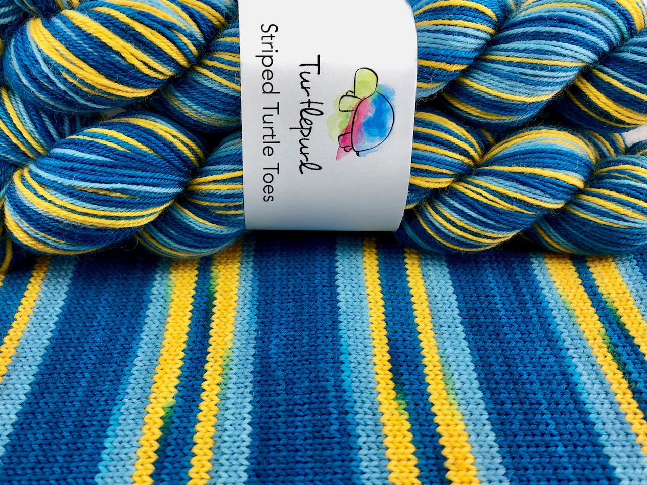 Turtlepurl Striped Turtle Toes