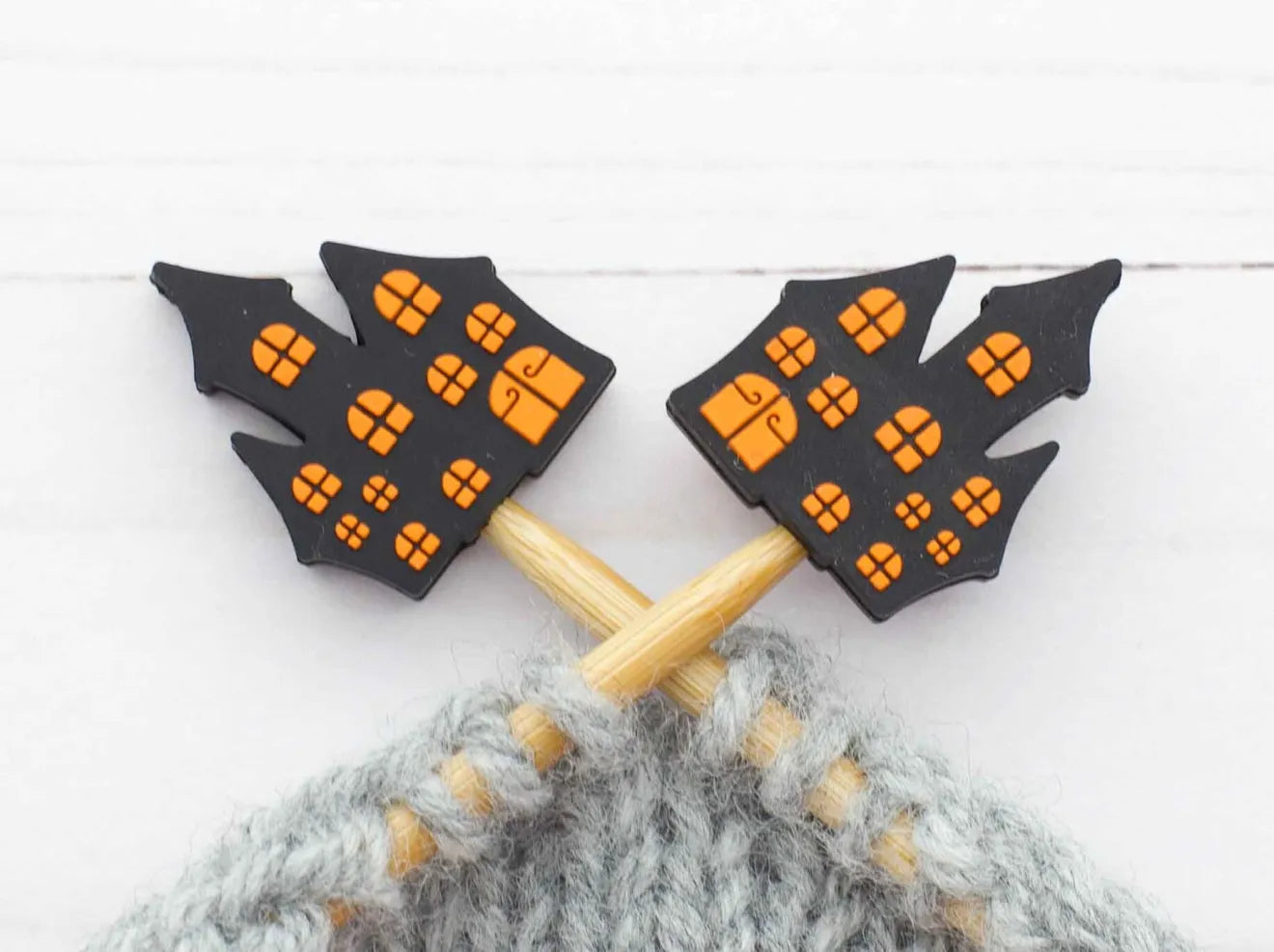 Fox and Pine Stitch Stoppers