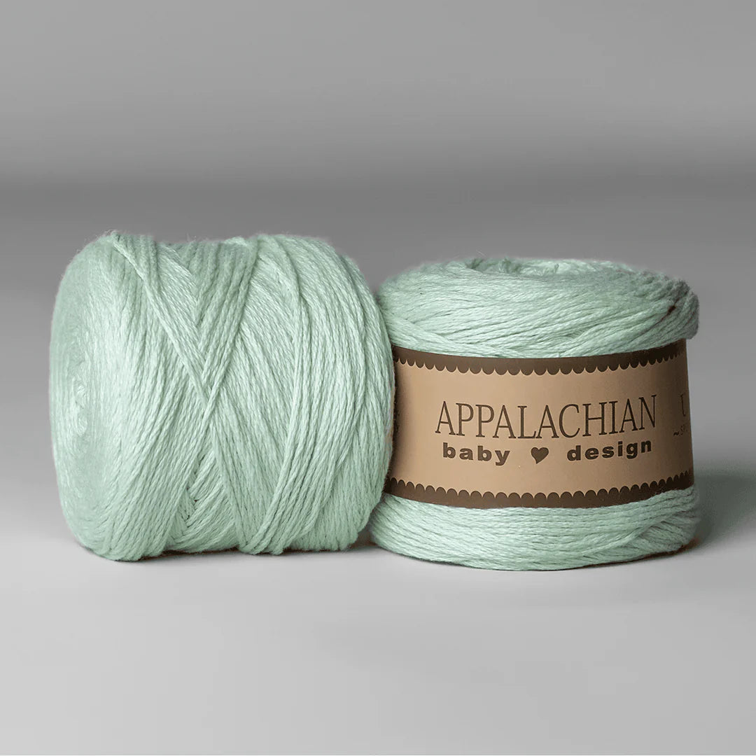 U.S. Organic Cotton Sport Weight Yarn Ball, Spring Green