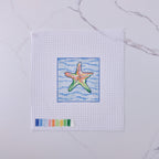 "Star Fish" - Hand Painted Needlepoint Canvas by HM Nabavian