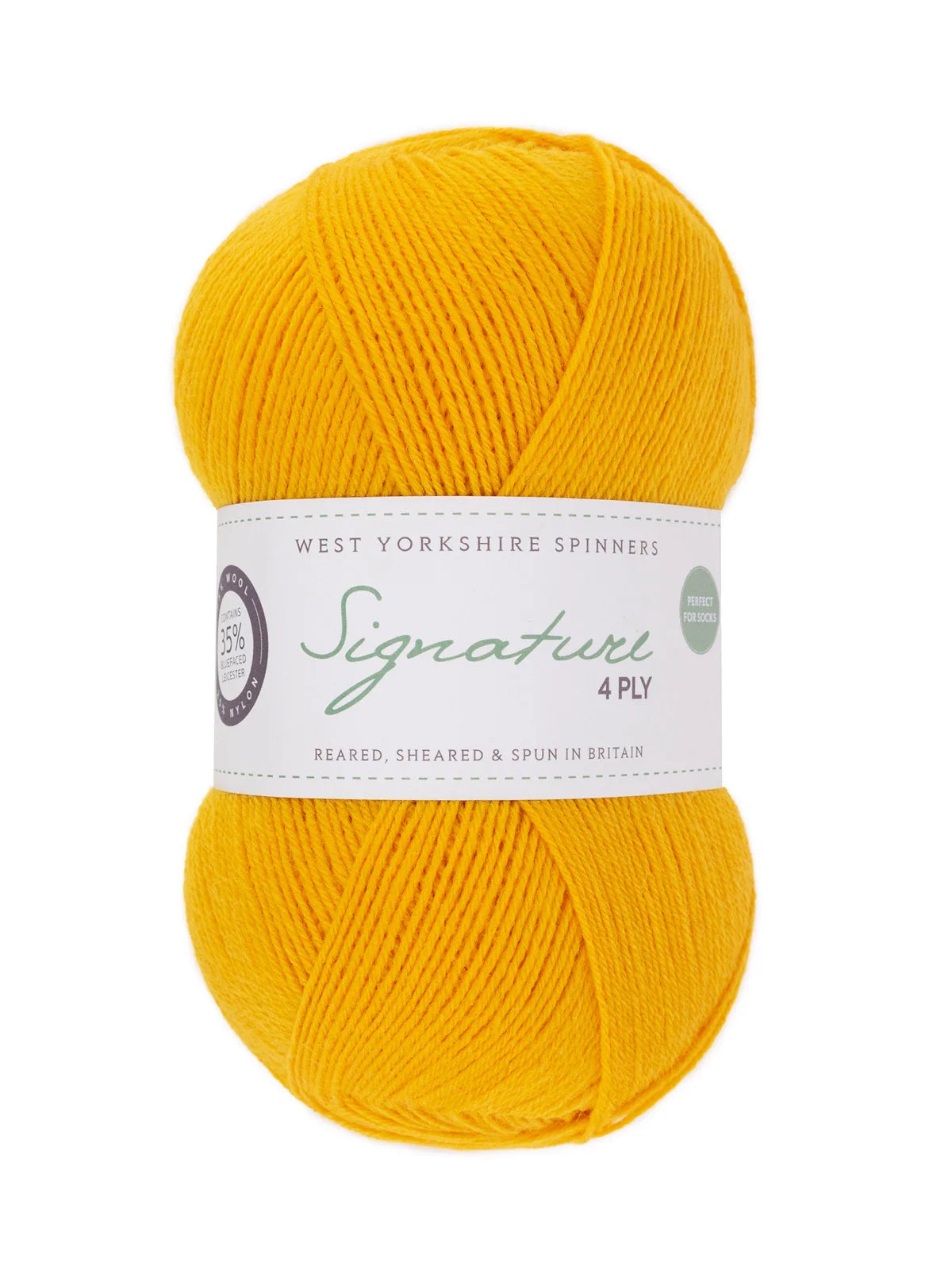 West Yorkshire Spinners Sock Yarn Signature 4ply, Sunflower
