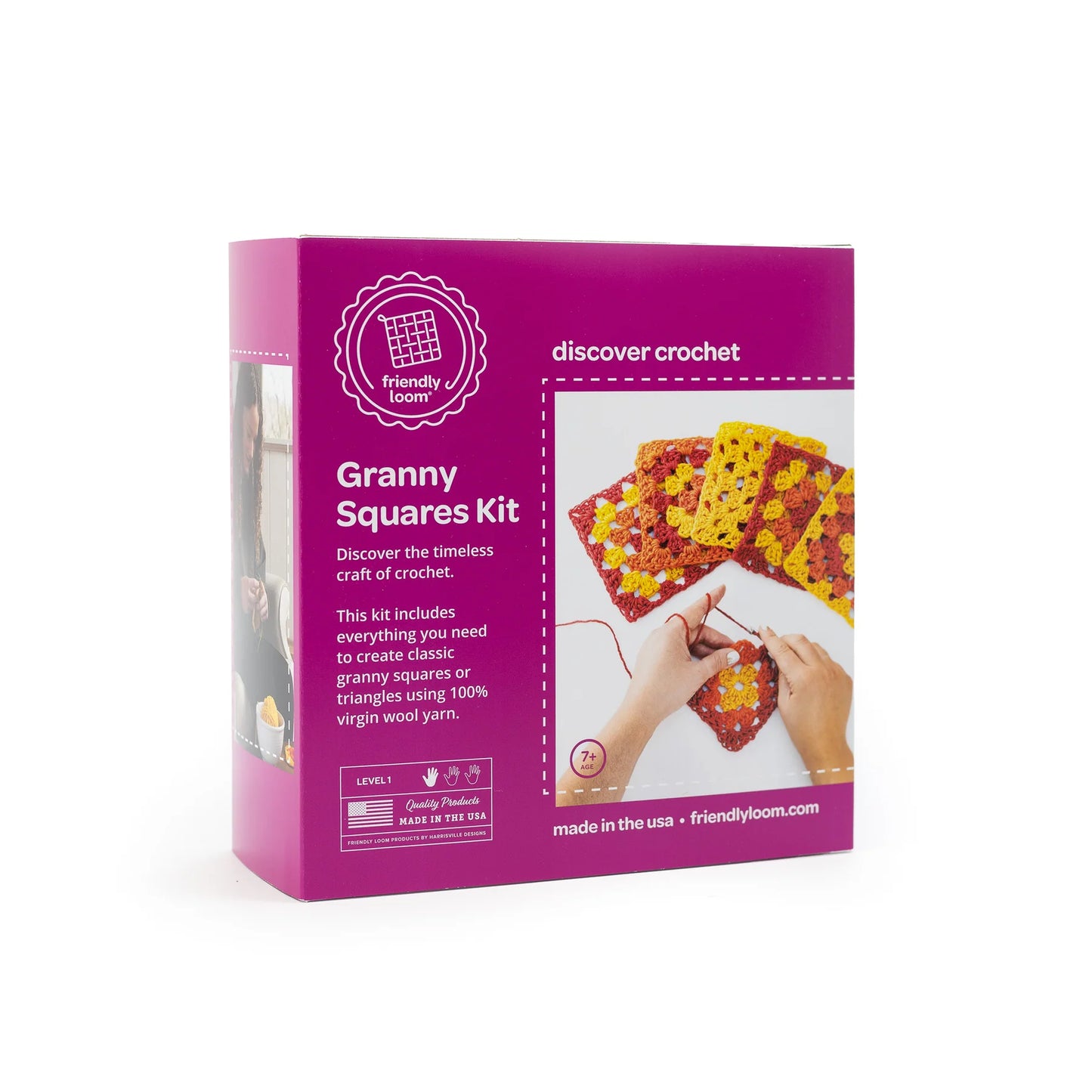 Explore Crochet Kit: Granny Square