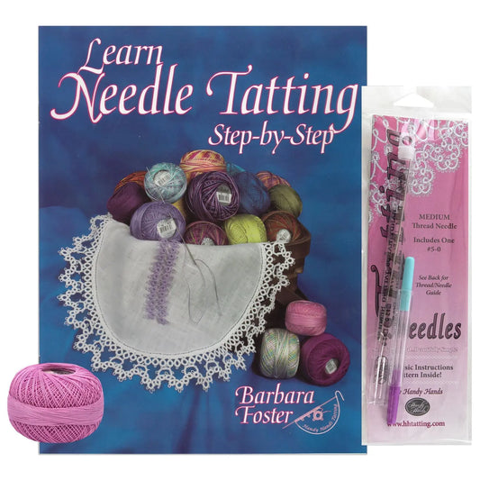 Tatting Set Needles and Book