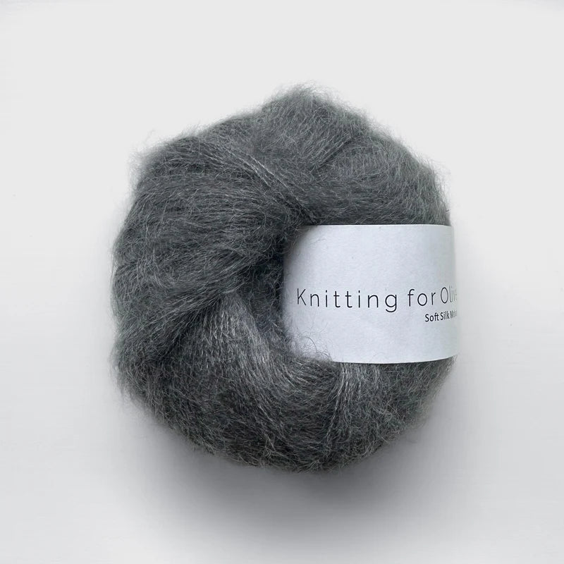 Knitting for Olive - Soft Silk Mohair - Lace Weight, Thunder Cloud