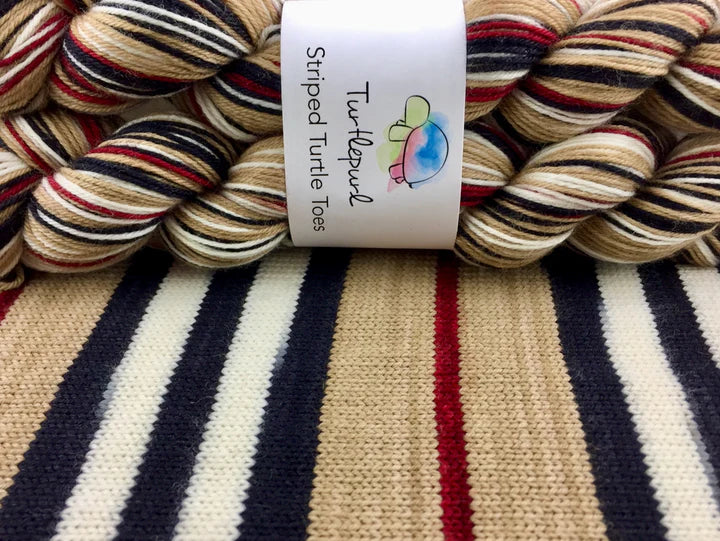 Turtlepurl Striped Turtle Toes, Trenchcoat